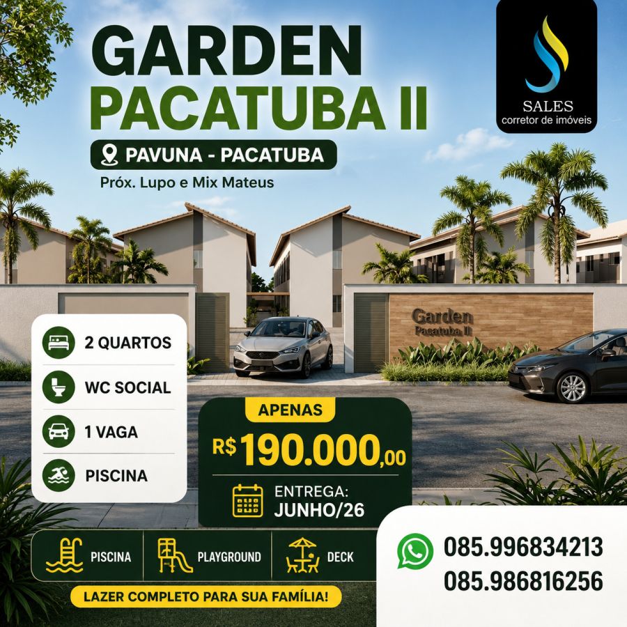 Casa em Condom�nio - Venda - Pavuna - Pacatuba - CE