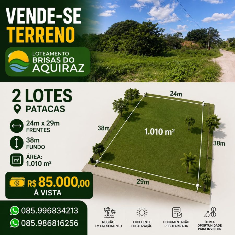 Lote - Venda - Patacas - Aquiraz - CE