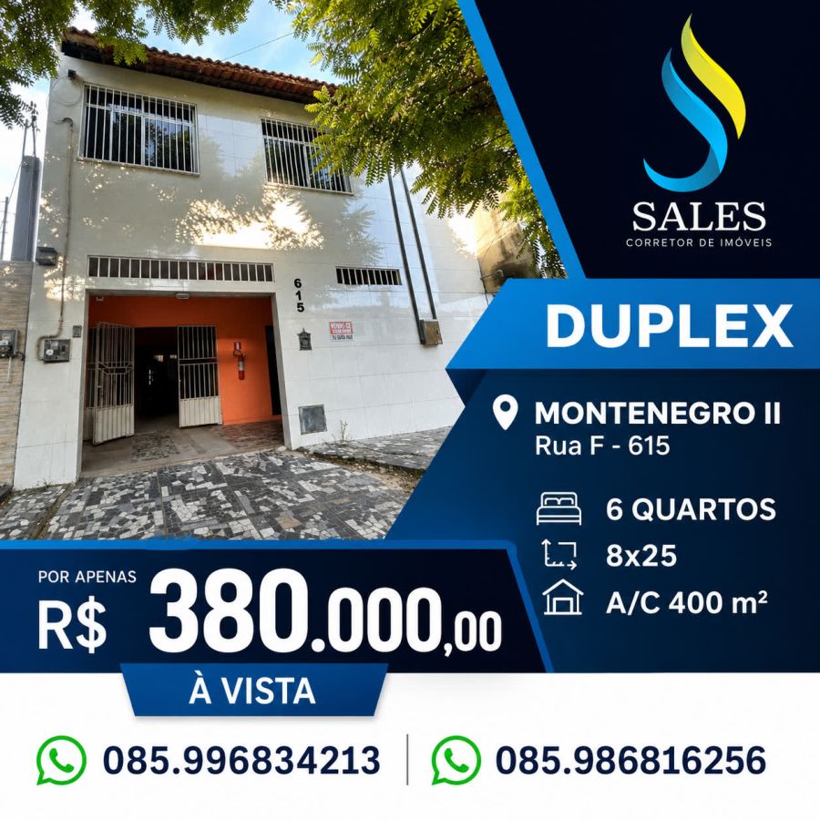 Casa Duplex - Venda - Prefeito Jose Walter - Fortaleza - CE