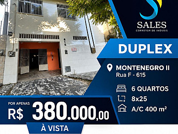 CASA Duplex 6 Quartos Montenegro II